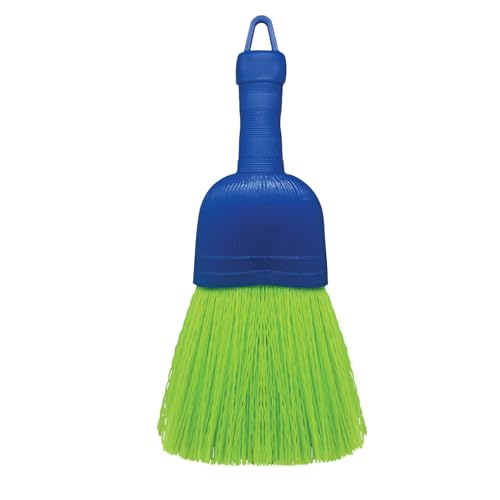 Handheld Whisk Broom with Durable Poly Bristles - Indoor & Outdoor Brush