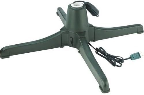 Rotating Christmas Tree Stand for Artificial Trees with Built-In Outlets