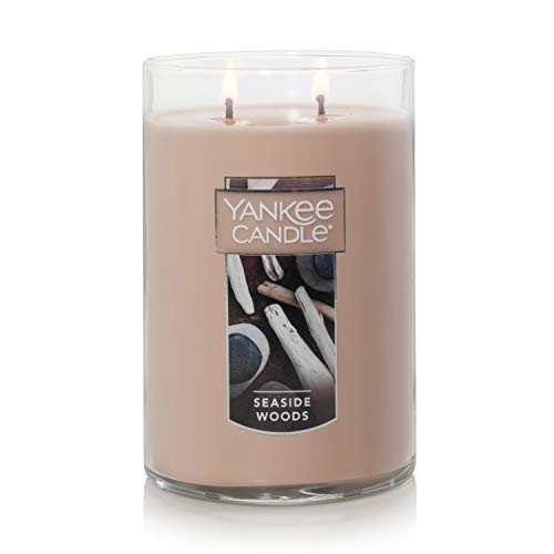 Yankee Candle, Seaside Woods Scented Candle, 22oz Large 2-Wick Tumbler with up to 110 Hour Burn Time