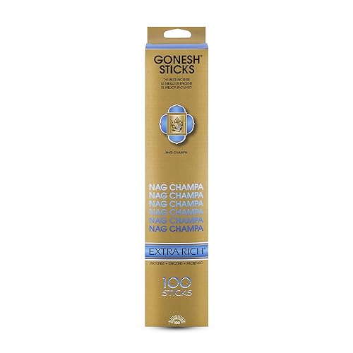 Nag Champa Incense Sticks - 100 Pack Extra Rich Aromatic Charcoal Burn