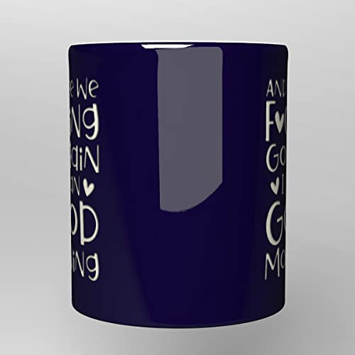 NM NEXTMUG Engraved Ceramic Coffee Mug - Here We Fucking Go Edition, Funny Morning Gift