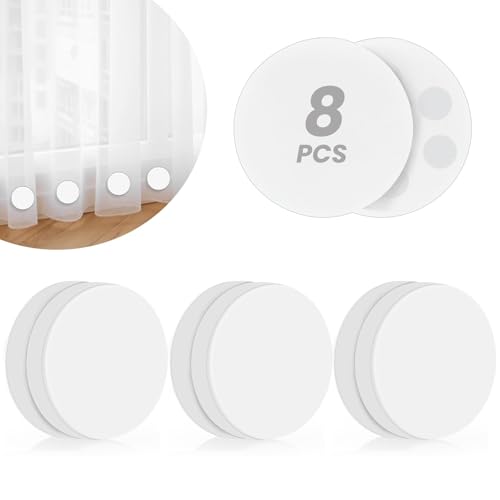 Silicone Shower Curtain Weights - Heavy Duty Magnetic Curtain Weights (8 Pack)