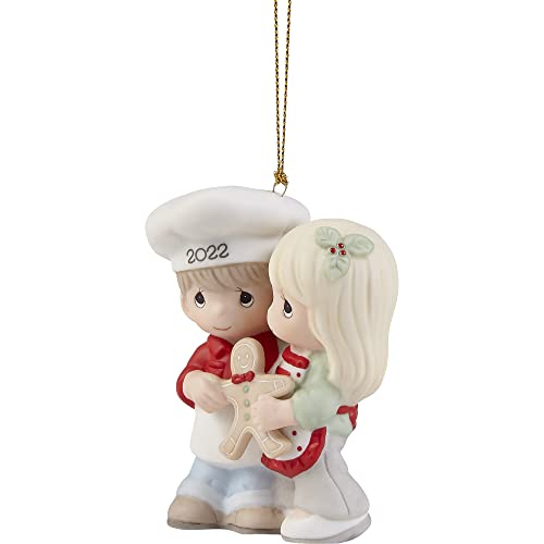 Precious Moments First Christmas Couple Ornament 2022 Bisque Porcelain Gift