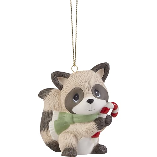 Precious Moments Raccoon Mini Tree Ornament Forest Wildlife Christmas Keepsake