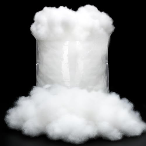 Fluffy Artificial Fake Snow Fluff (6 oz) - Soft Christmas Tree & Village Decor