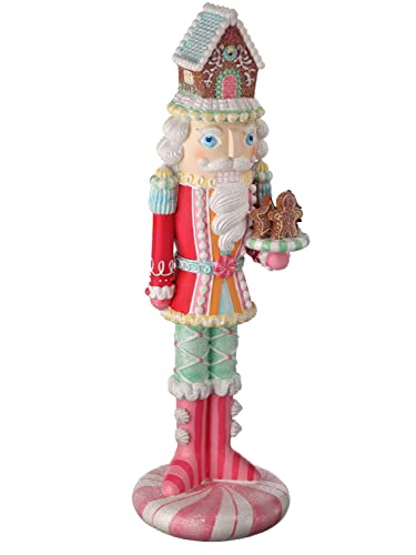 Regency 18" Resin Candy Nutcracker with Cake Holiday Decor