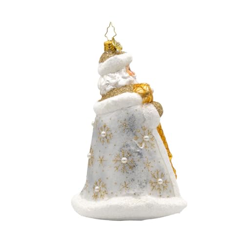 Gilded Kris Kringle Handcrafted European Glass Christmas Tree Ornament - Radko 2025