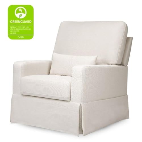 Namesake Crawford 360° Swivel Glider Recliner with Lumbar Pillow - Cream