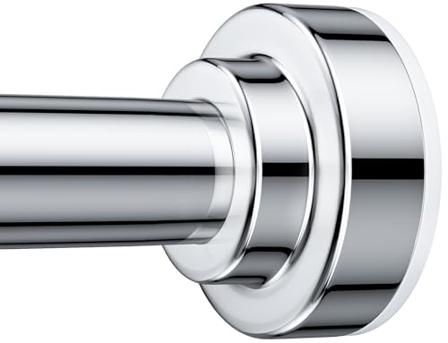 TEECK Adjustable Shower Curtain Rod 32-80 Inch Stainless Steel Tension Rod