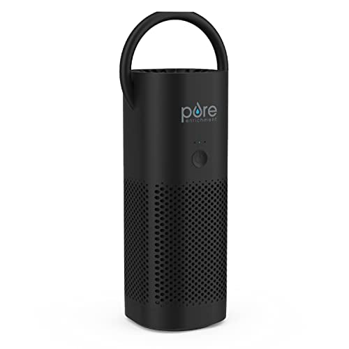 Pure Enrichment PureZone Mini Portable Air Purifier Black for Small Spaces