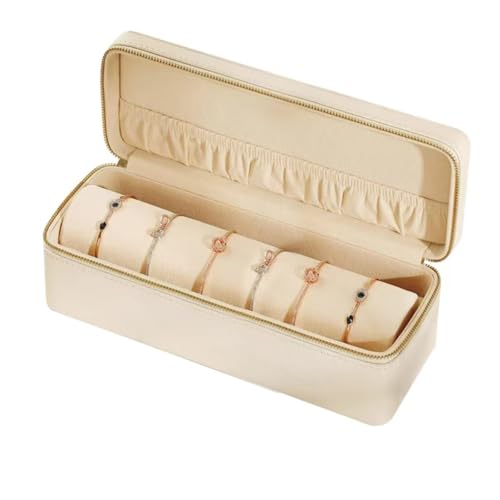 Velvet Bracelet Jewelry Box Organizer with Removable Roll for Watches
