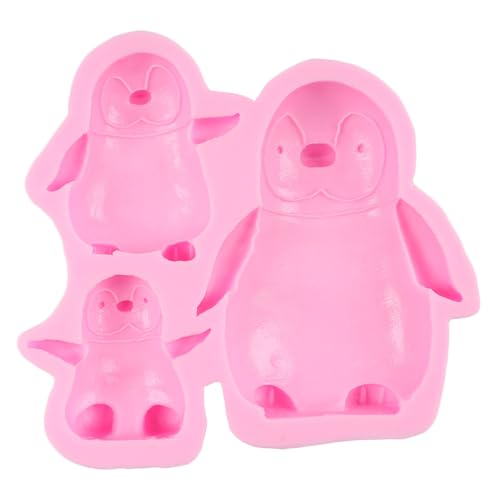 YIHUOMOLDS Penguin Family Silicone Fondant Mold - Style B, Chocolate & Cake Decor