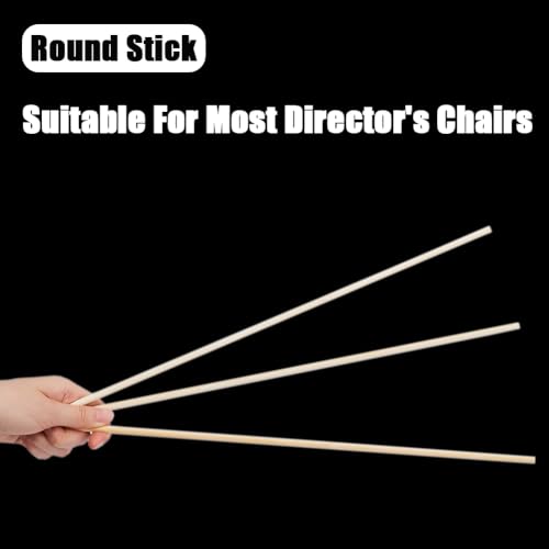 16-Inch Bamboo Director Chair Replacement Sticks, 10-Pack Canvas Support Rods