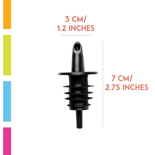 Plastic Bottle Pourers 10-Pack - Precise Flow Spouts for Syrup & Drinks