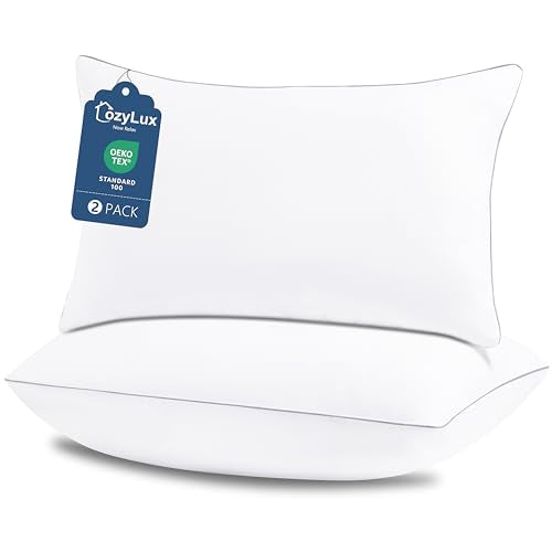 CozyLux Queen Bed Pillows Set of 2 - Soft Down Alternative Sleeping Pillows