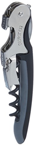 Franmara Black Murano Two-Step Waiter's Corkscrew with Soft-Touch Handle