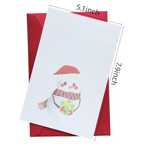 KT-019 Romantic Christmas Card for Wife & Husband - Cheers to Us Greeting Card with Envelope