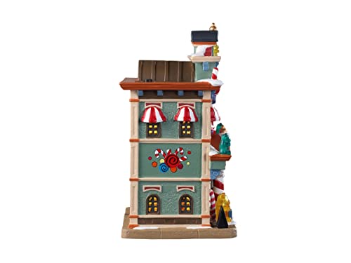 Lemax Bella's Bon Bons Lighted Village Building - Christmas Decor, Porcelain, 7.95x5.59x4.33 inches