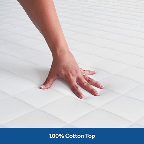 Queen Size Cotton Fitted Mattress Pad - 18 Inch Deep, Machine Washable