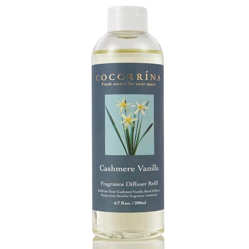 Cashmere Vanilla Reed Diffuser Refill Oil - 6.7 oz Scented Home Fragrance