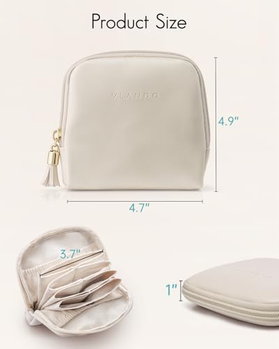 Small Travel Jewelry Organizer Case, PU Leather Pouch with Velvet Lining