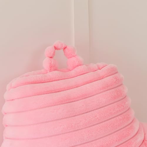 Large Reading Pillow for Adults - Back Support with Arms, Pink