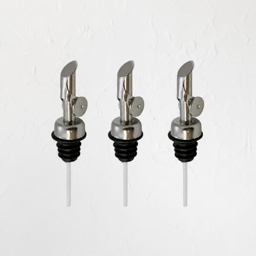 Stainless Steel Self-Closing Oil & Vinegar Pour Spout for Kitchen Bottles