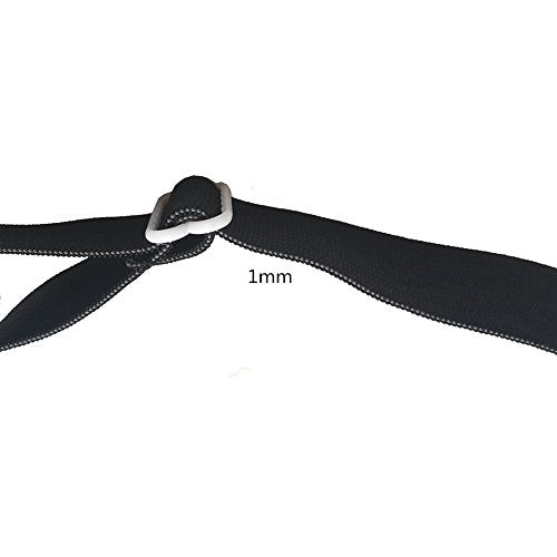 Adjustable Bed Sheet Clips - 4 Pieces, 20" to 78" (Black)