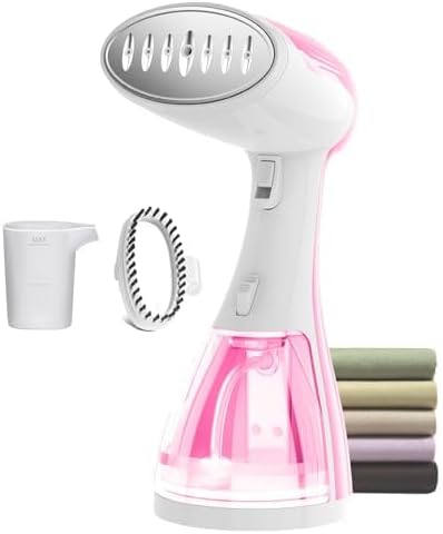 Skiennix Handheld Clothes Steamer - 1350W Portable Iron with Strong Steam for Home, Office & Travel