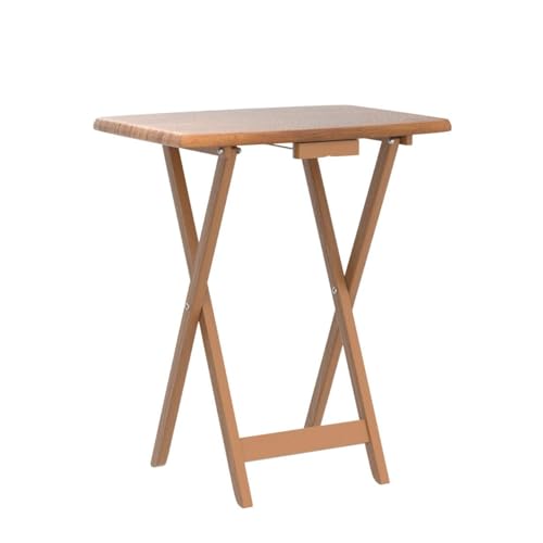 5-Piece Oversized Folding Snack Table Set with Storage Rack