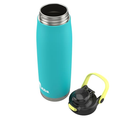 Bubba Radiant Stainless Steel Push-Button Chug Lid 24oz. Water Bottle Medium Rubberized Scuba