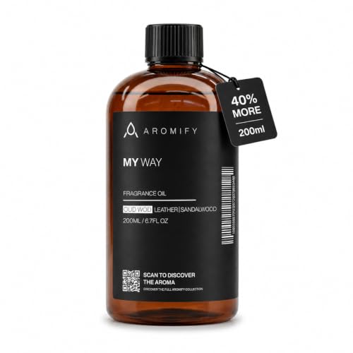 Leather, Sandalwood & Oud Wood Diffuser Oil - Luxury Hotel Scent - 200ML