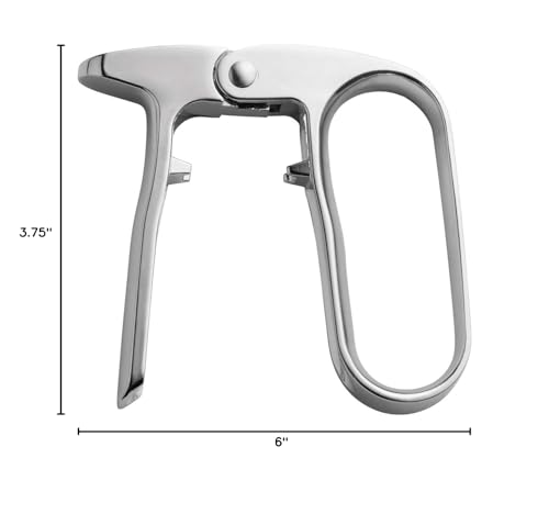 HIC Kitchen Champagne Opener - Spring-Action Wine Bottle Corkscrew for Natural & Synthetic Corks
