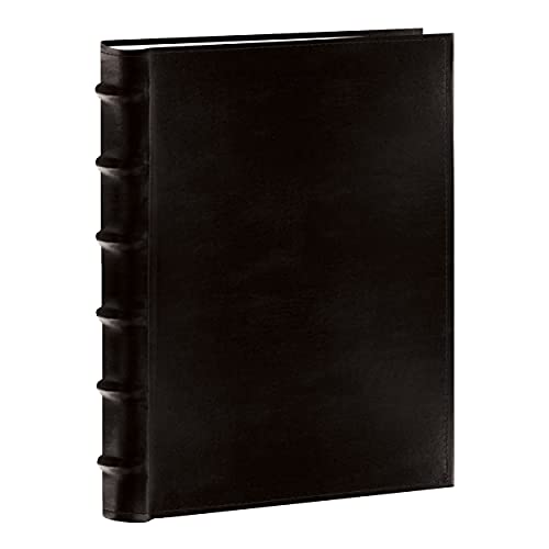 Bonded Leather Photo Album - Holds 300 4x6 Photos, Black Bookbound
