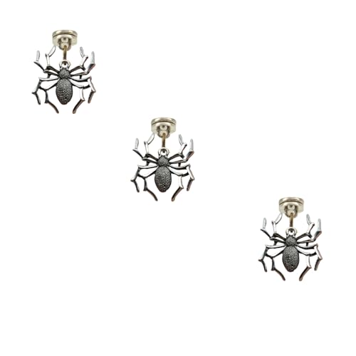 Magnetic Spider Door Hinge Pin Topper - Unique Silver Home Decor