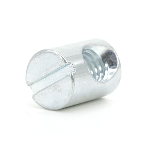 M6 Cross Dowel Barrel Nuts for Furniture Assembly, 4-Pack