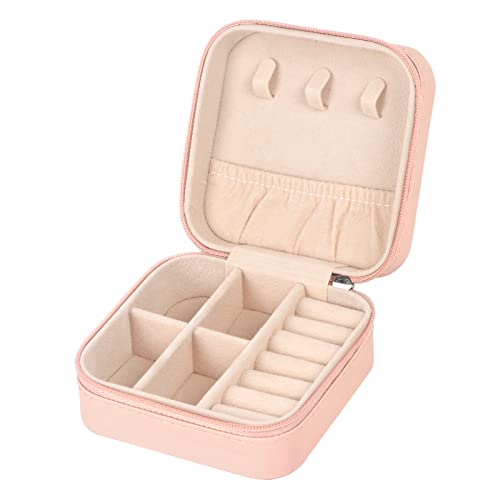 Portable PU Leather Travel Jewelry Case for Earrings & Necklaces