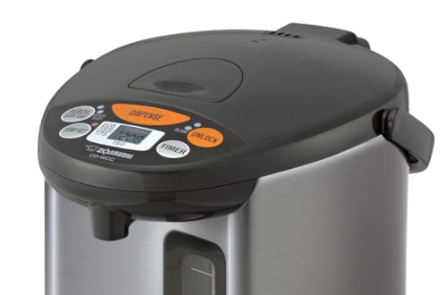 Zojirushi Micom Water Boiler and Warmer 4.2 Quarts / 4L Silver - Digital Temperature Control & Keep Warm