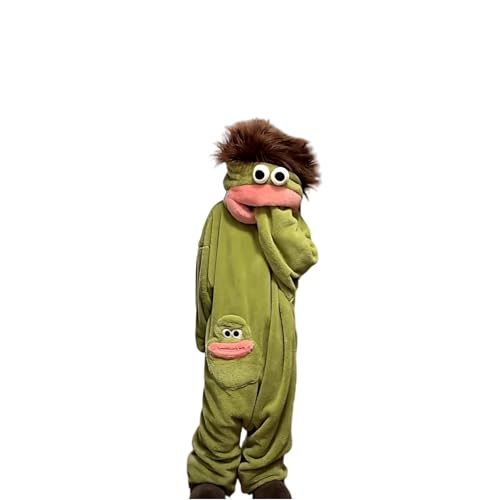 Frog Monster Onesie Pajamas with Hood and Matching Shoes