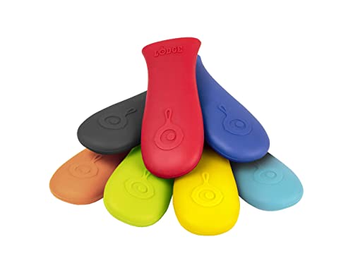 Heat-Resistant Silicone Hot Handle Holder for Cast Iron Skillets, Red