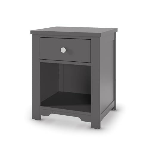2-Piece Toddler Bed and Nightstand Set, Low-Profile Wood Bedroom Furniture