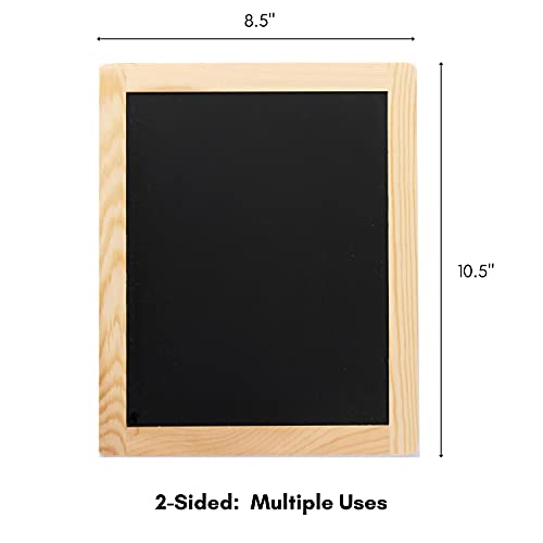 Plaid Double-Sided Framed Chalkboard 8.5x10.5 Inches - 1 Pack