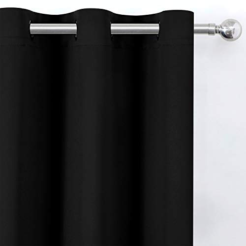Thermal Insulated Blackout Curtains - 52 x 84 Inch Room Darkening (2 Panels)