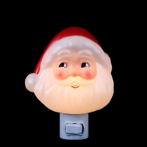 Mr. Christmas Santa Night Light - 5 Inch Shatterproof LED Holiday Decor