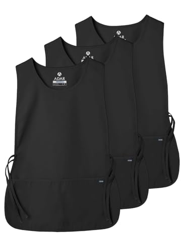 Unisex Cobbler Apron with Pockets - 3 Pack Durable Work Aprons