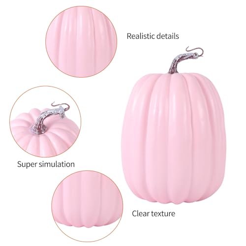 8-Inch Artificial Foam Pumpkin for DIY Halloween and Autumn Home Decor