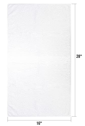Orighty 6-Pack Quick-Drying Microfiber Hand Towels (16x28") - White