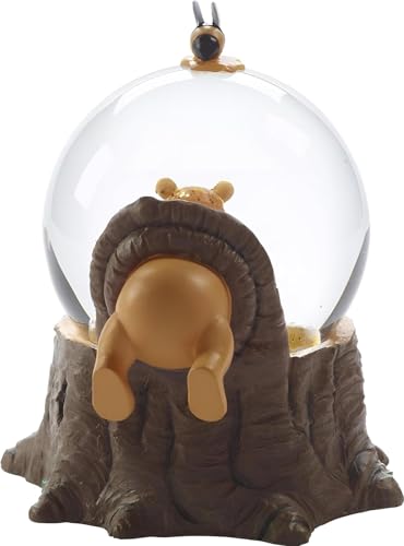 Honey Bear Musical Snow Globe - Wind-Up Music Box Figurine, 5.5 Inch