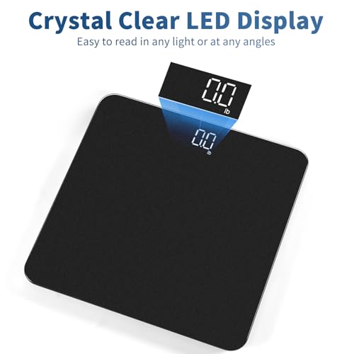 Vitafit Digital Bathroom Scale for Body Weight, 400lb Capacity LED Display