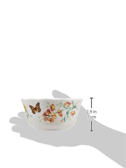 Lenox 856406 Butterfly Meadow Melamine 4-Piece All-Purpose Bowl Set, Lightweight Melamine Material
